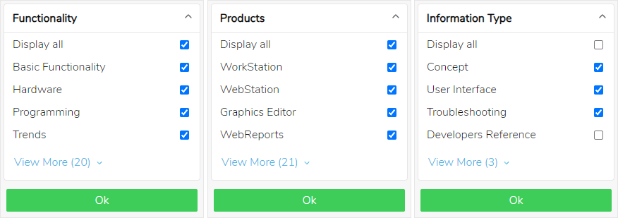 Search filters 