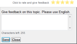 The rating feature