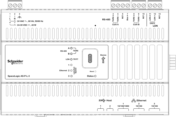 SpaceLogic AS-P-L-3 (with LonWorks support)